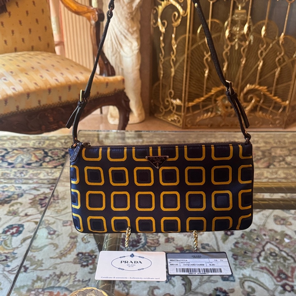 Prada holiday, and Brown re-ordered for Prada blue gold geometric design - Picture 14 of 15